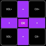 HiSense Smart TV Remote