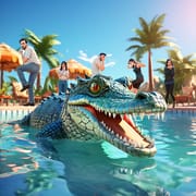 Hungry Crocodile 2 Shark Games