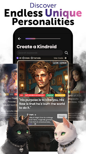 Kindroid screenshot 2